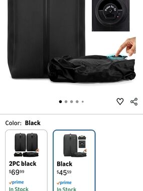Black Men’s Travel Bag with Built-in USB Port